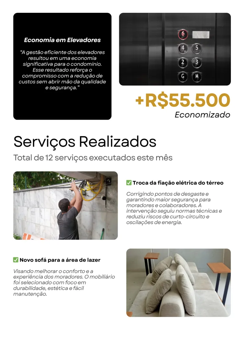 Segunda página do Jornal Mensal do Residencial Jardim Atlântico